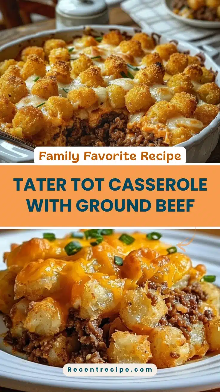 Tater Tot Casserole with Ground Beef