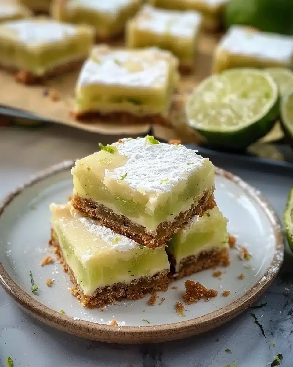 Zesty Lime Margarita Bars