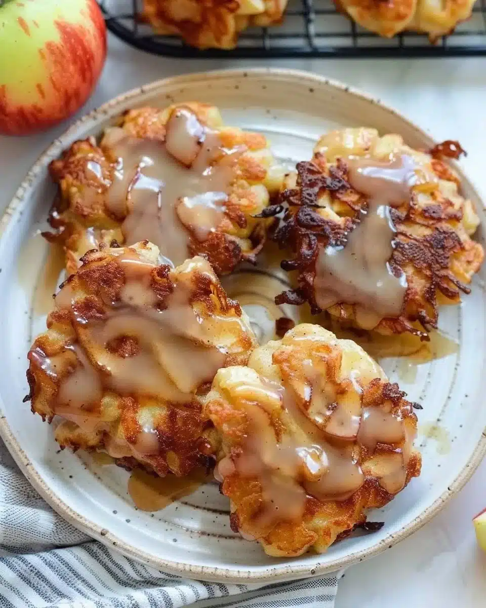 Air Fryer Apple Fritters