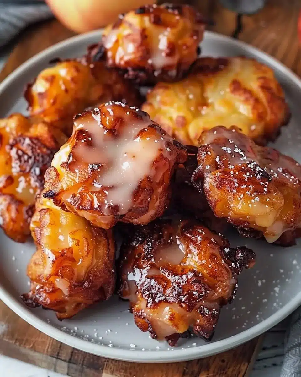 Air Fryer Apple Fritters