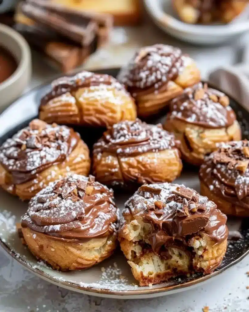 Delicious Air Fryer Nutella bites ready to enjoy, golden and crispy.