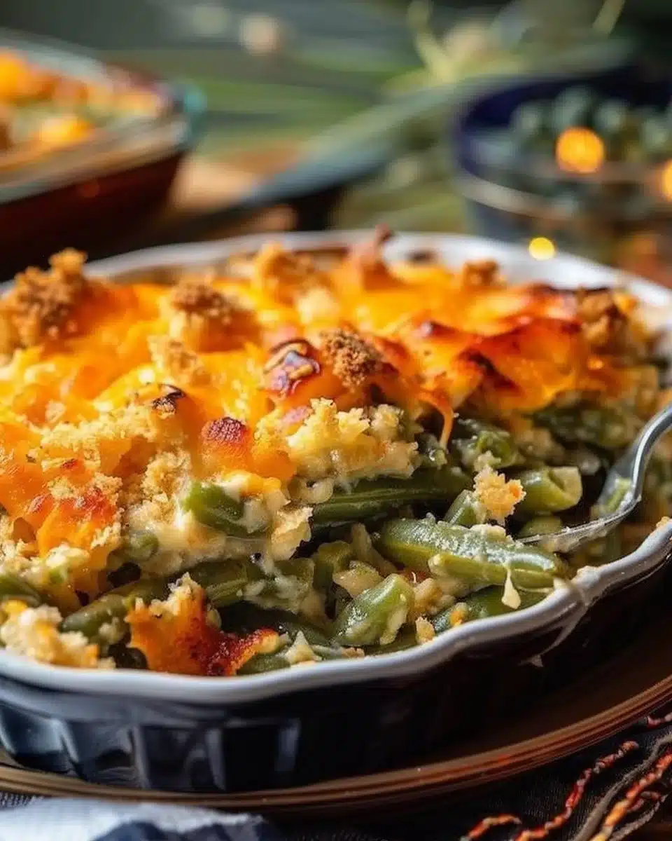 Cheddar Bay Green Bean Casserole