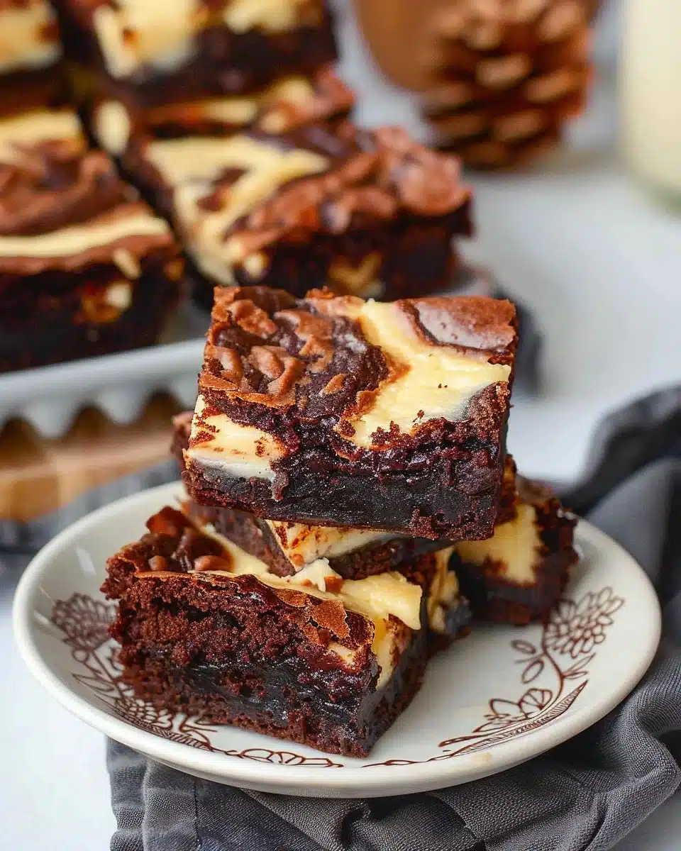 Cheesecake Swirl Brownies