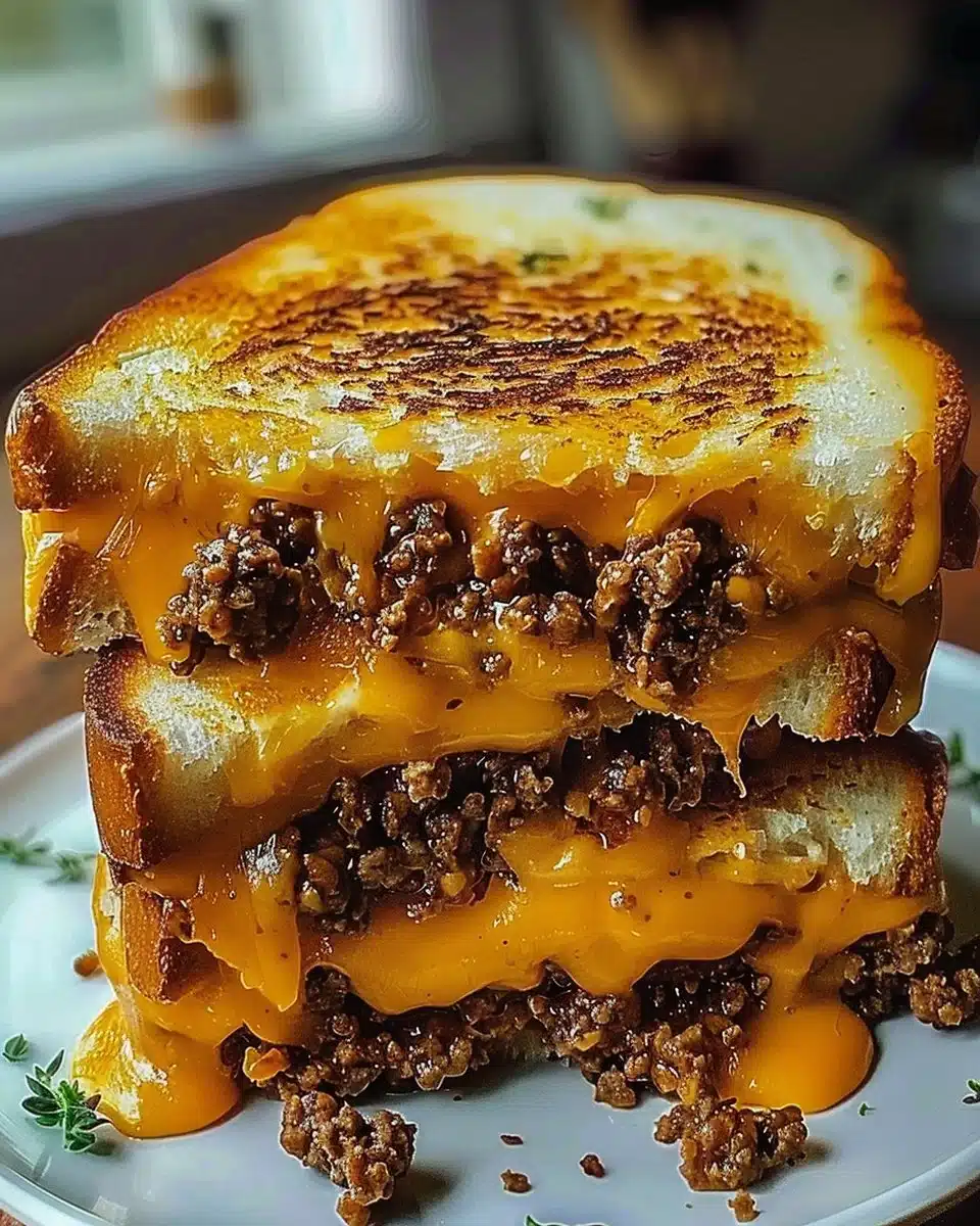 The Ultimate Cheesy Ground Beef Melt
