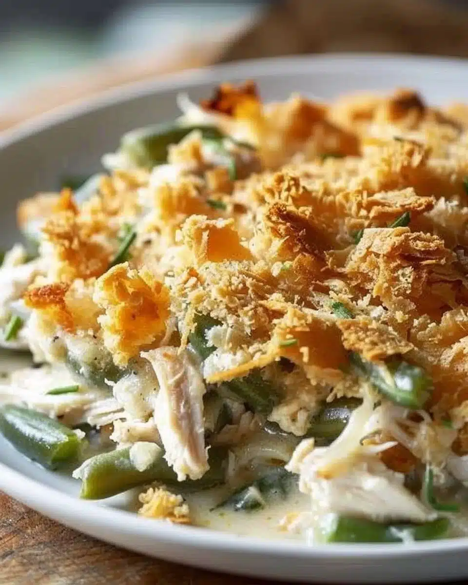 Easy Chicken Green Bean Casserole Recipe for Family Dinners
