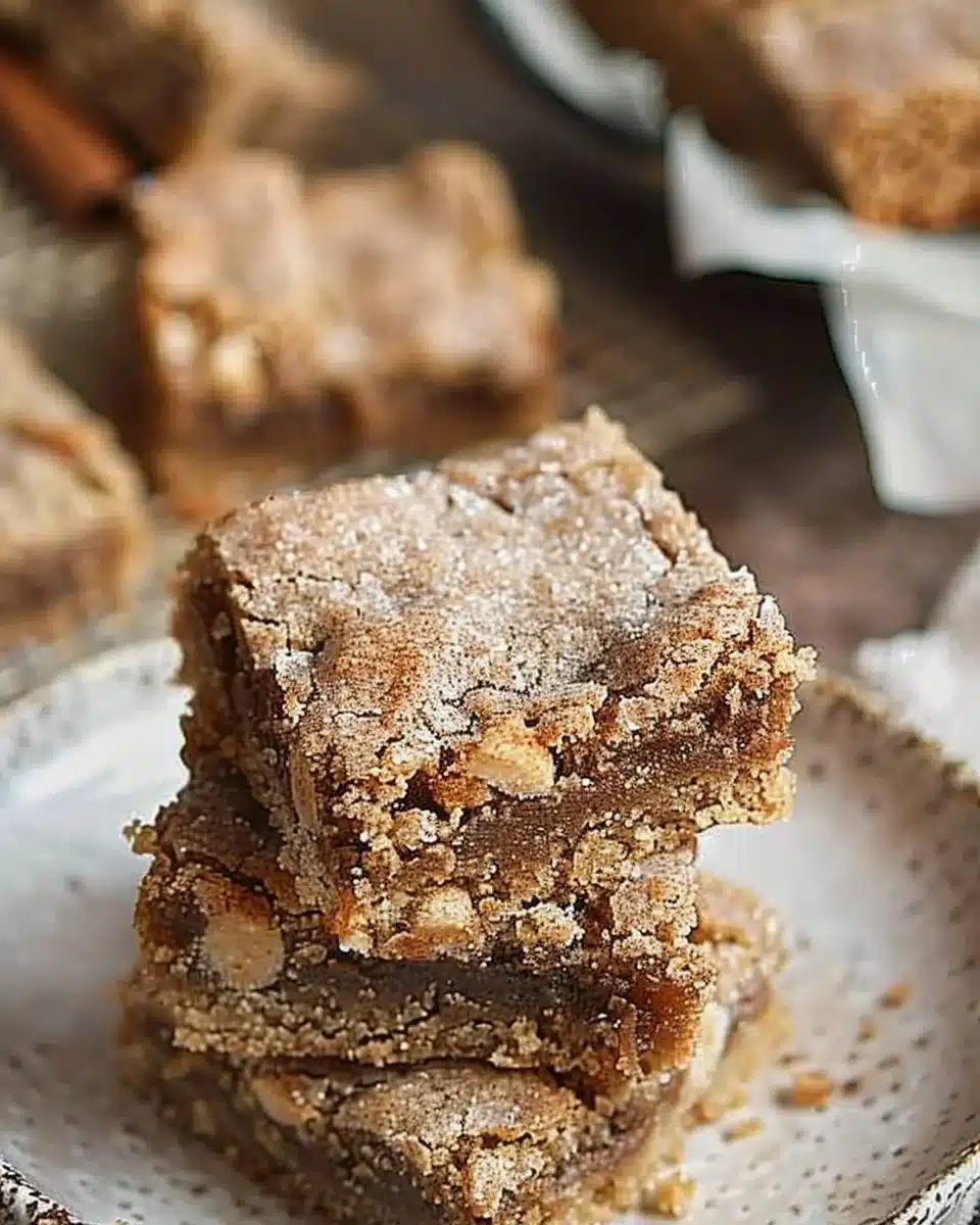 Cinnamon Sugar Blondies