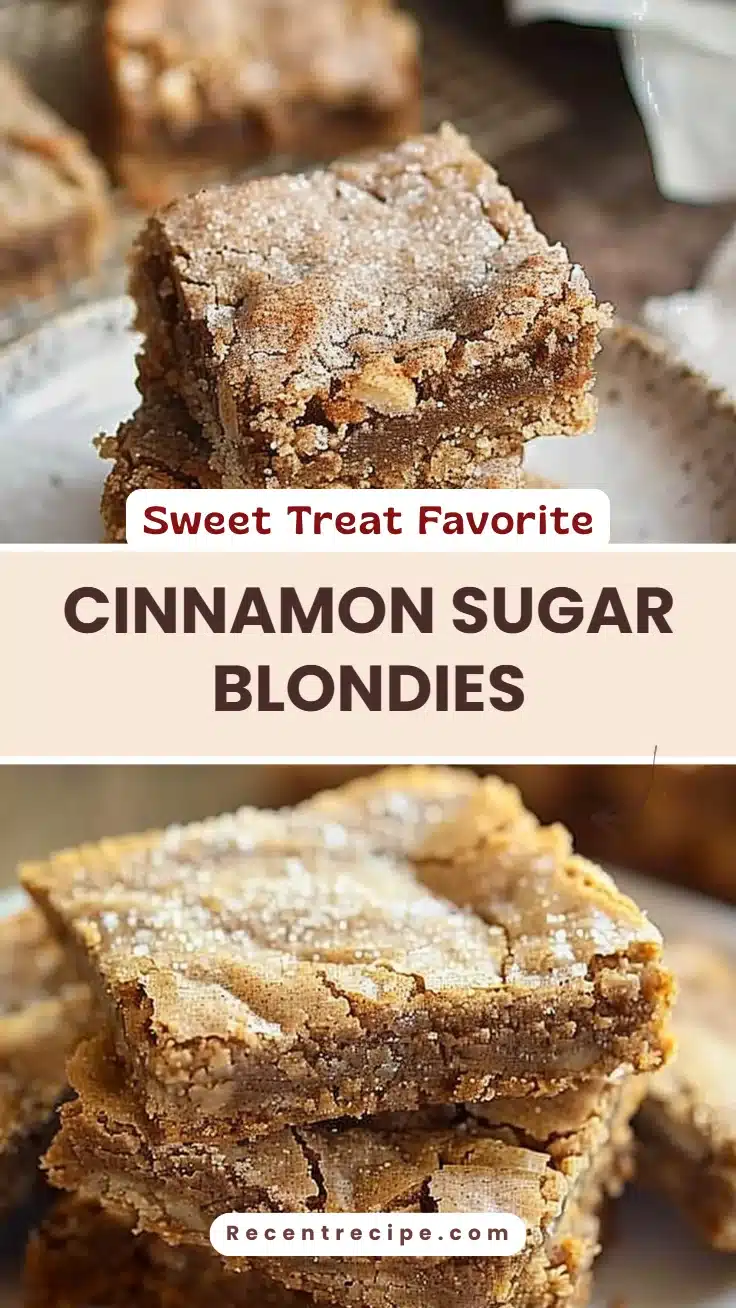 Cinnamon Sugar Blondies