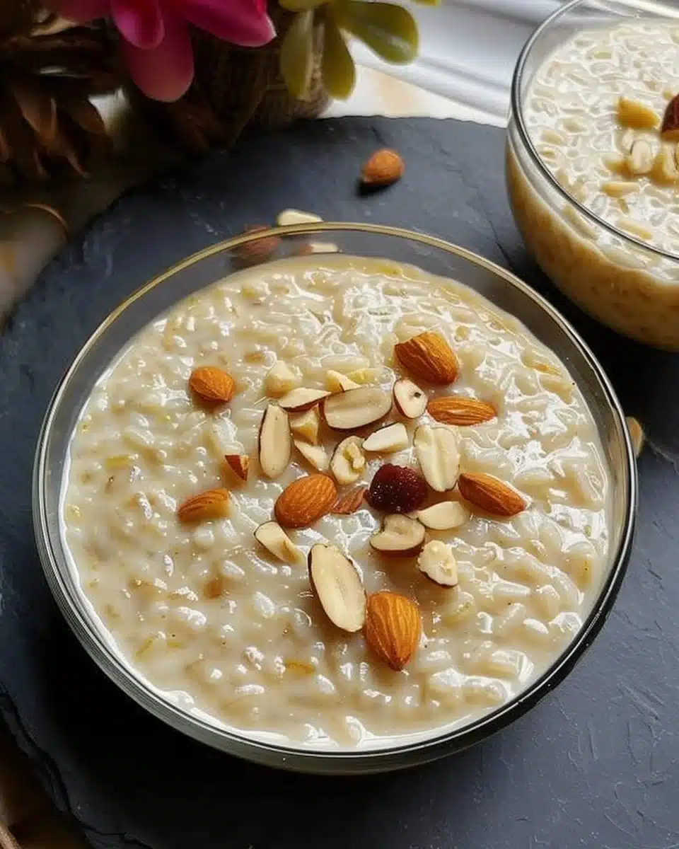 Rice kheer, or Indian rice pudding, is a rich and creamy dessert made with rice, milk, nuts, and… | Indian dessert recipes, Easy Indian dessert, Indian rice pudding