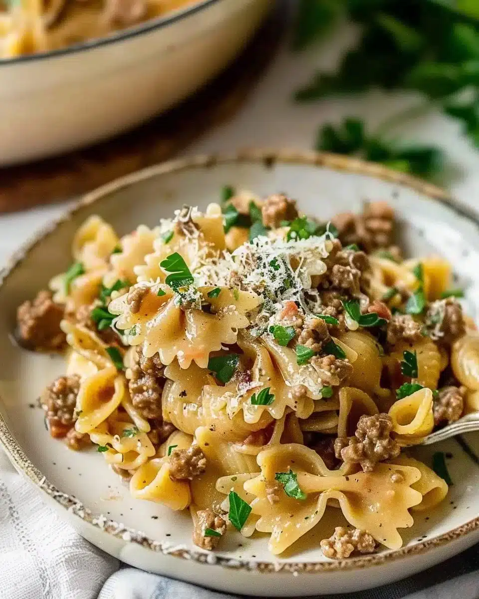 Crockpot Beef Pasta