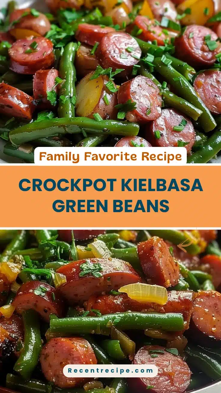 Crockpot Kielbasa Green Beans