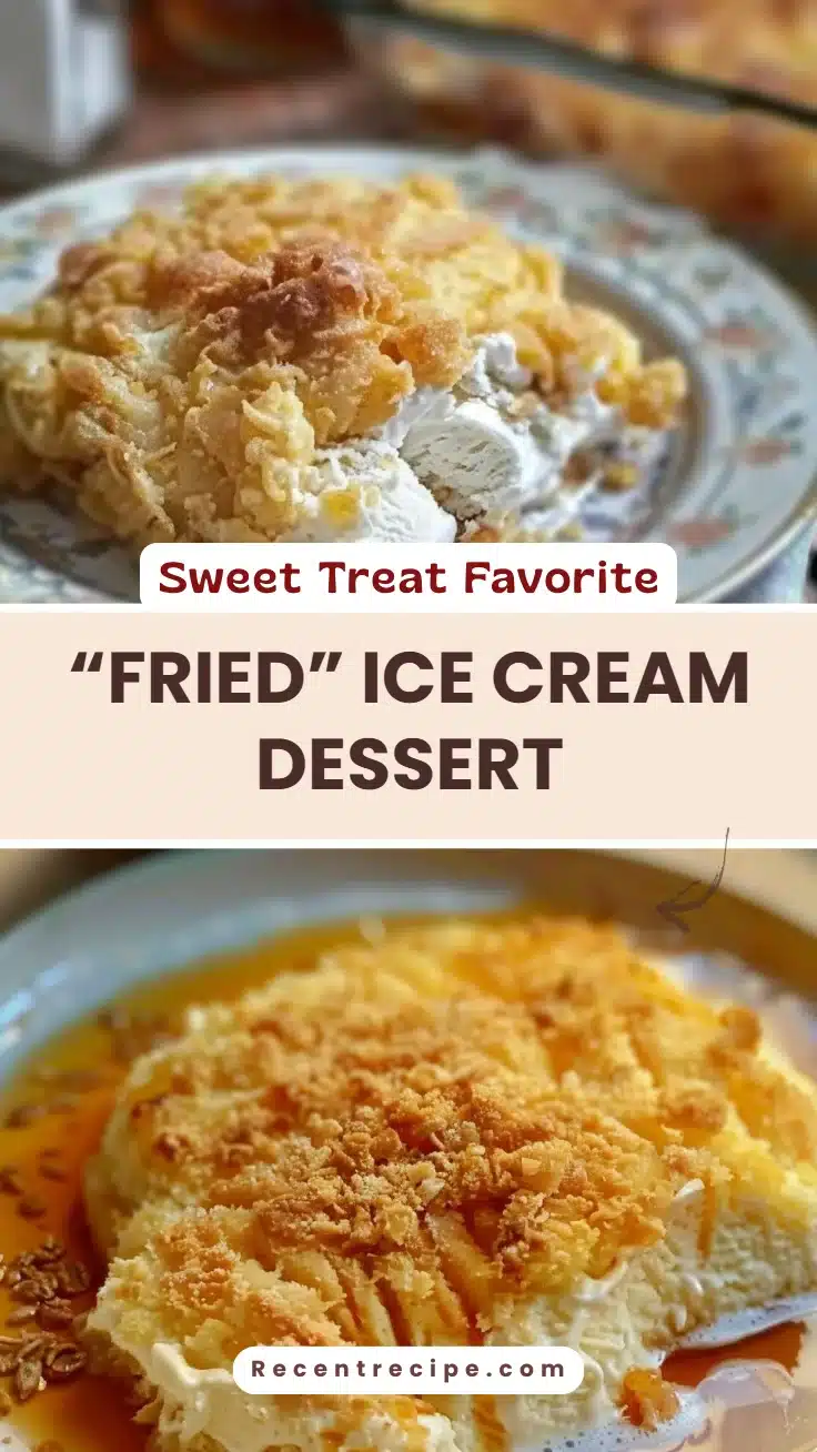 “Fried” Ice Cream Dessert