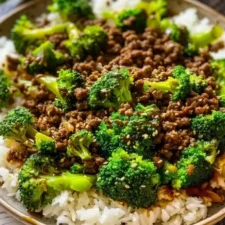 Cozy Ground Beef and Broccoli