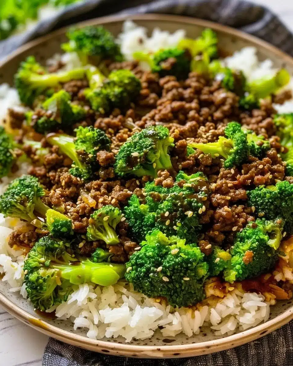 Ground Beef Broccoli Stir Fry