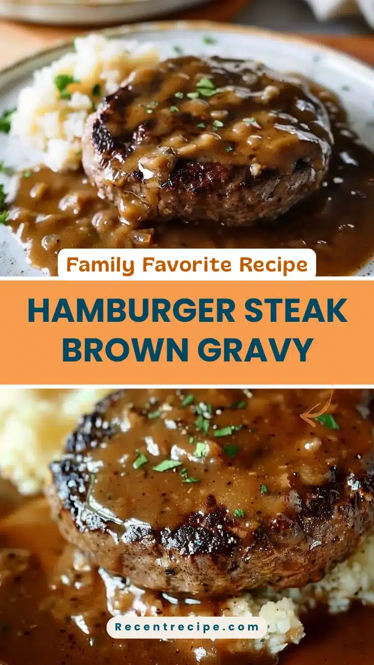 Hamburger Steak Brown Gravy