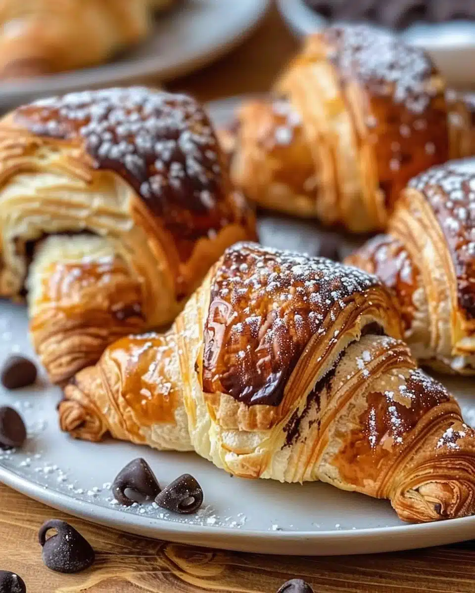 Homemade Chocolate Croissants