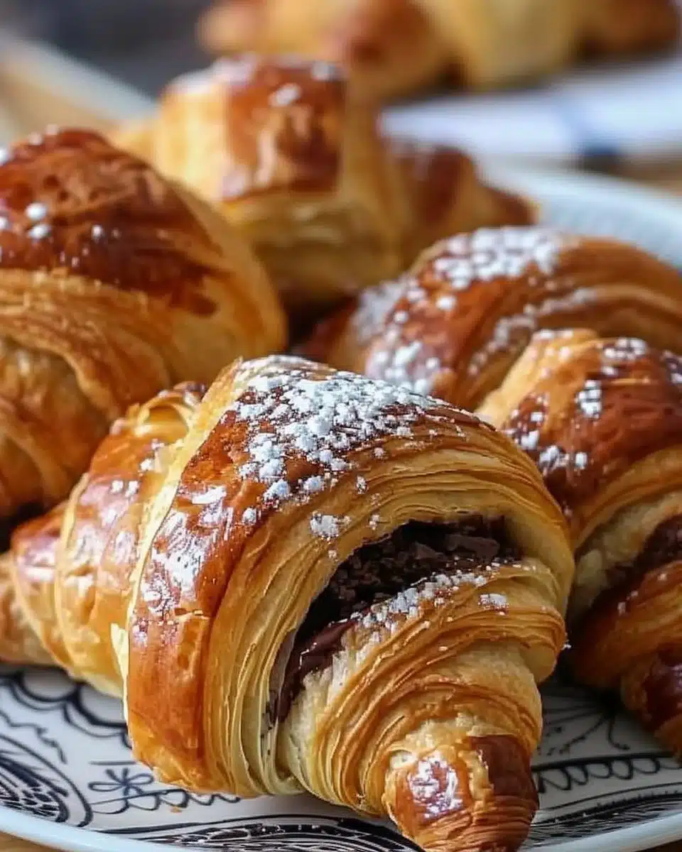 Homemade Chocolate Croissants