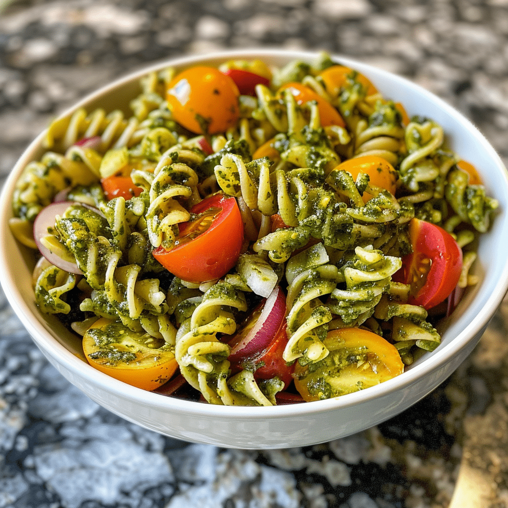 Vibrant and Healthy Pesto Pasta Salad