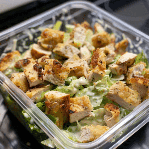 The Ultimate Meal-Prep Chicken Caesar Salad (Stays Crisp All Week!)