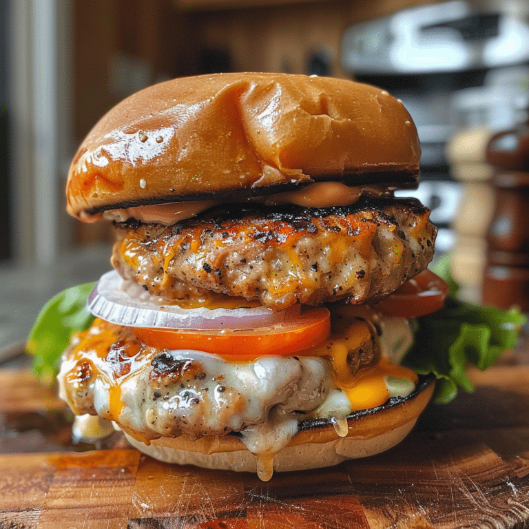 The Ultimate High-Protein Turkey Burger Recipe (Juicy & Delicious)