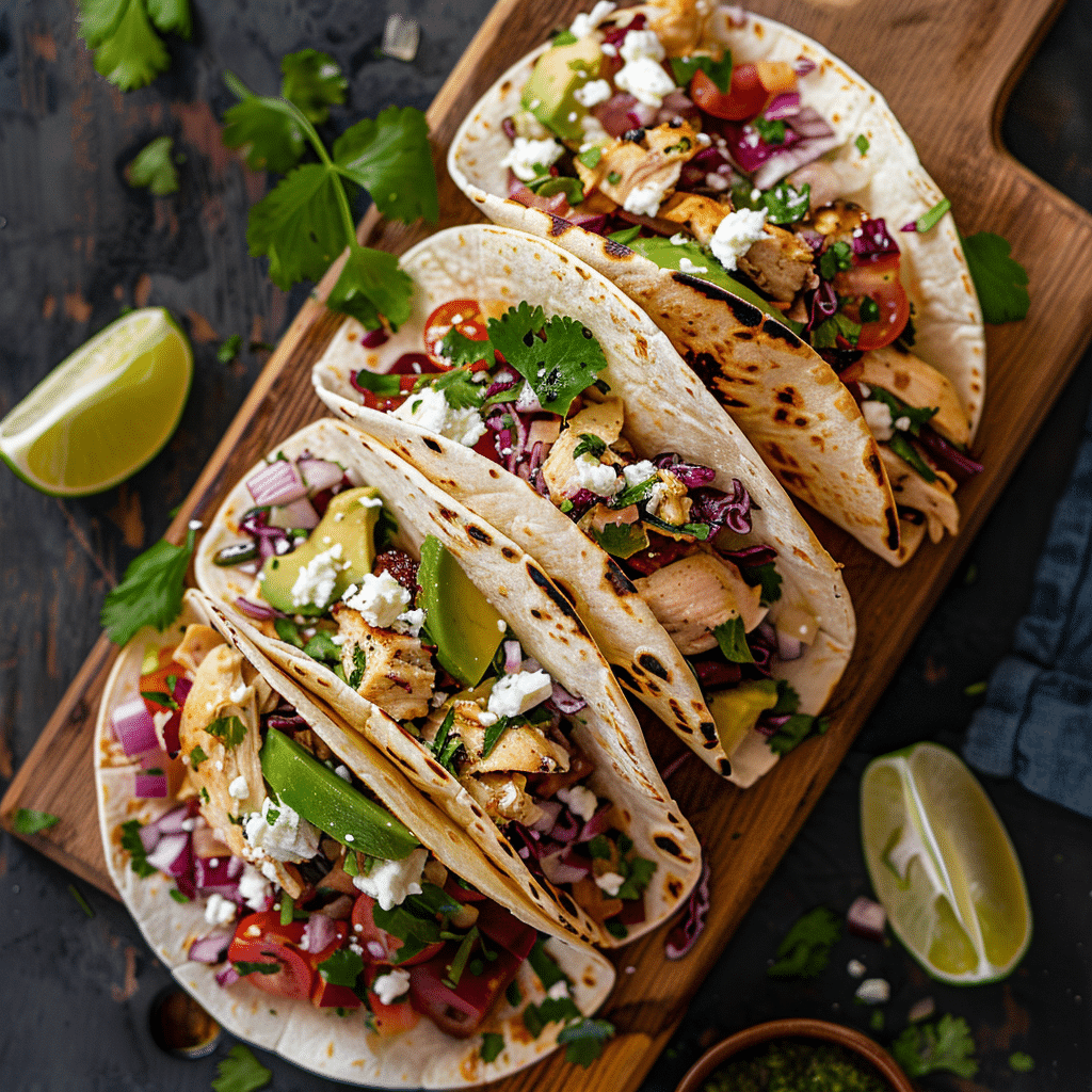 Mediterranean Chicken Tacos Fresh Flavorful Recipe