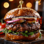 Irish Pub Burgers With Whiskey Sauce Burger Night