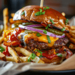 Loaded Smash Burger Fries: A Cheesy, Crispy, Burger-Inspired Comfort Recipe