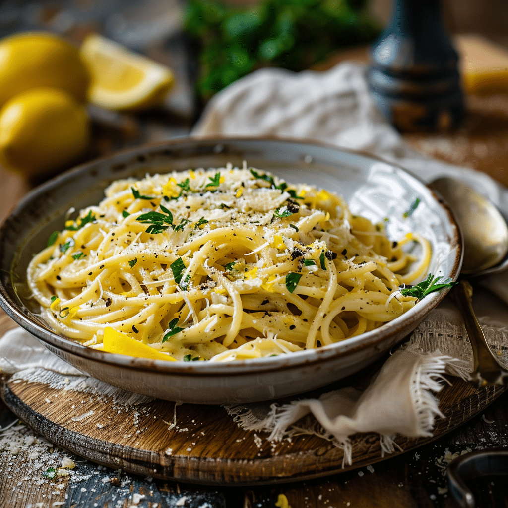 Creamy Lemon Garlic Pasta