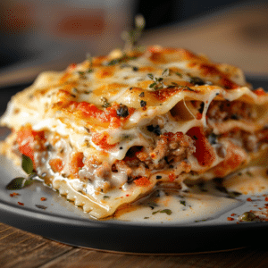 Sausage Alfredo Ravioli Lasagna