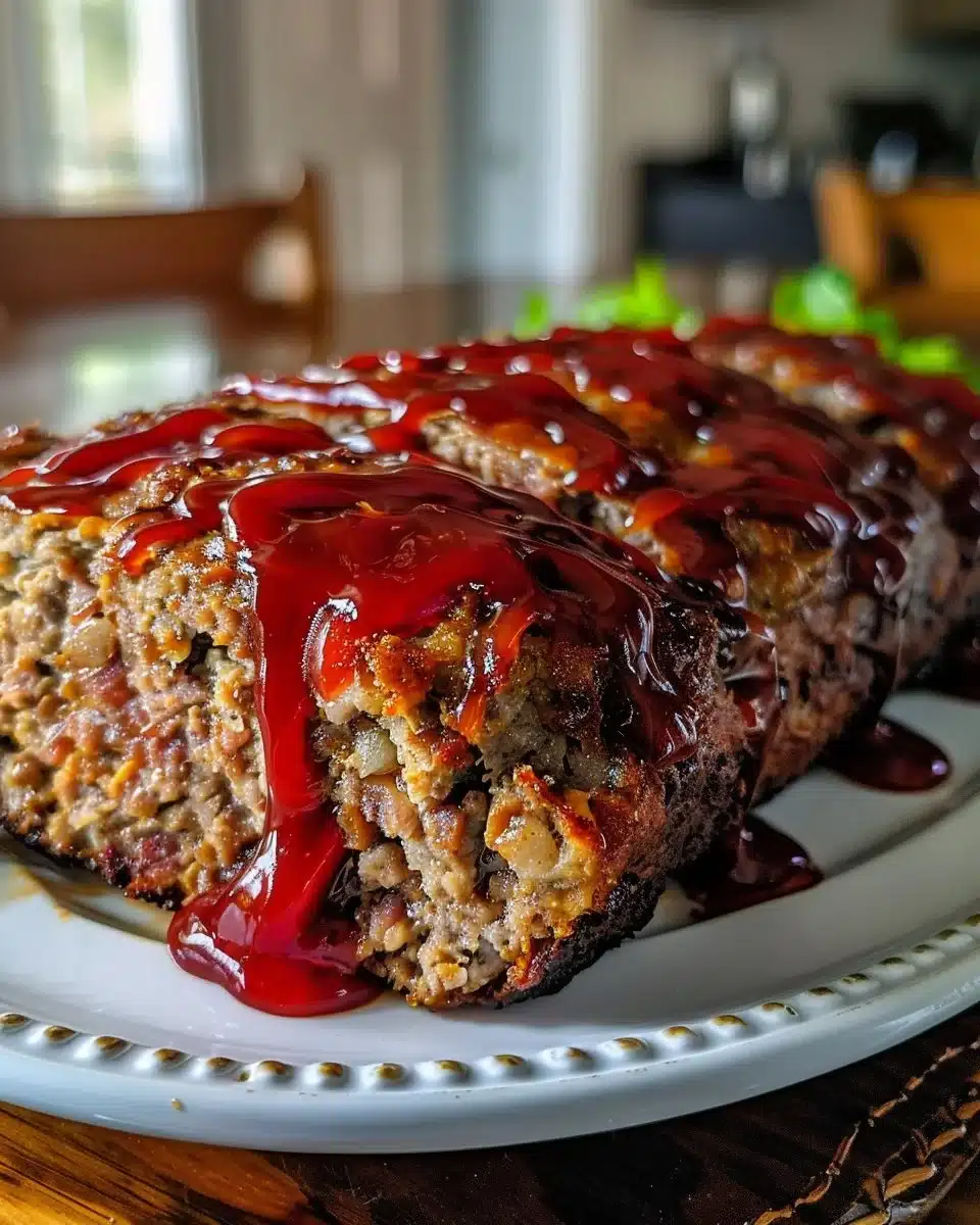 The Best Ultra-Juicy Classic Beef Meatloaf with Tangy Ketchup Glaze