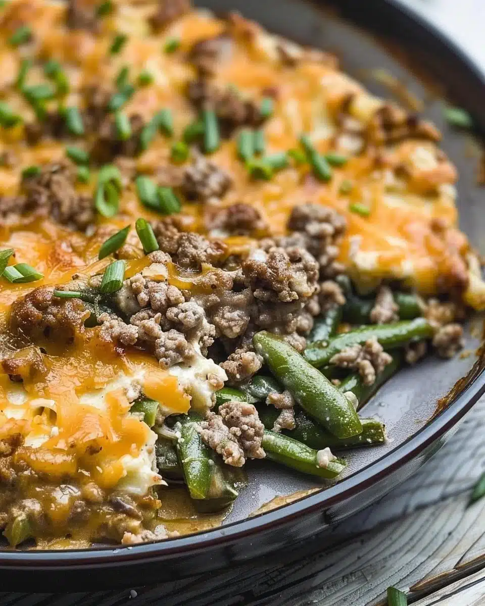 Keto Beef Green Bean Bake