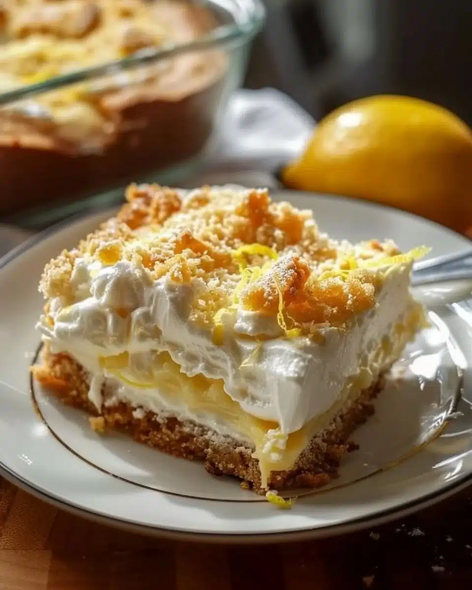 Lemon Cream Cheese Dump Cake