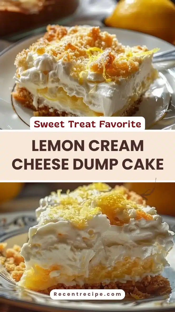 Lemon Cream Cheese Dump Cake