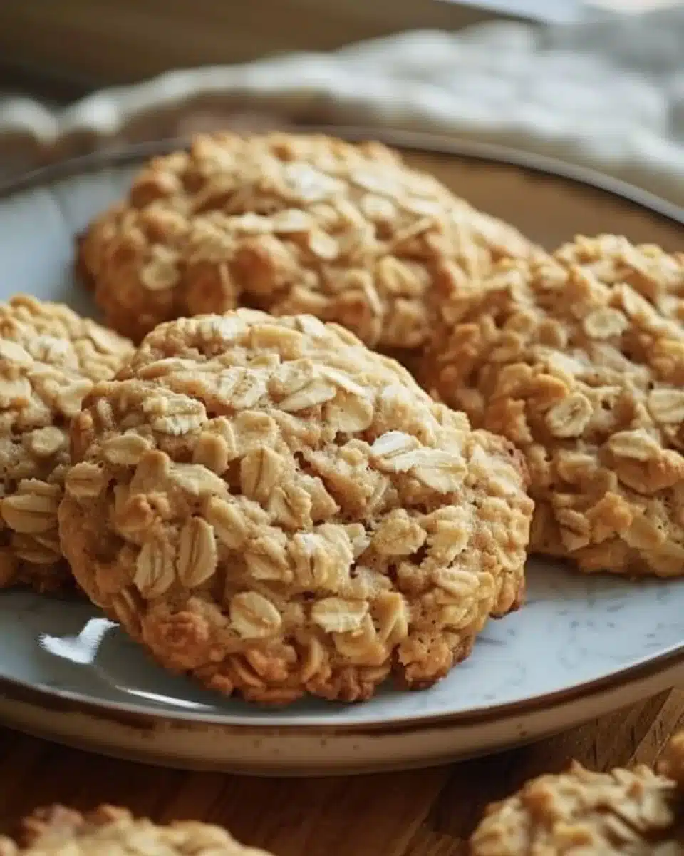 Low Sugar Applesauce Oatmeal Cookies