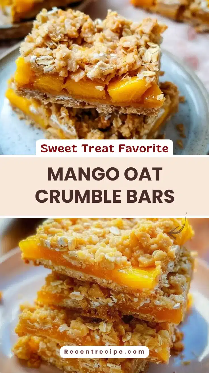 Mango Oat Crumble Bars
