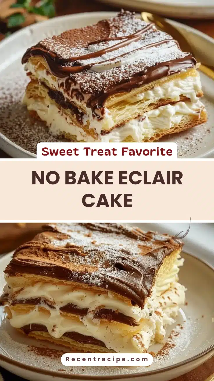 No Bake Eclair Cake