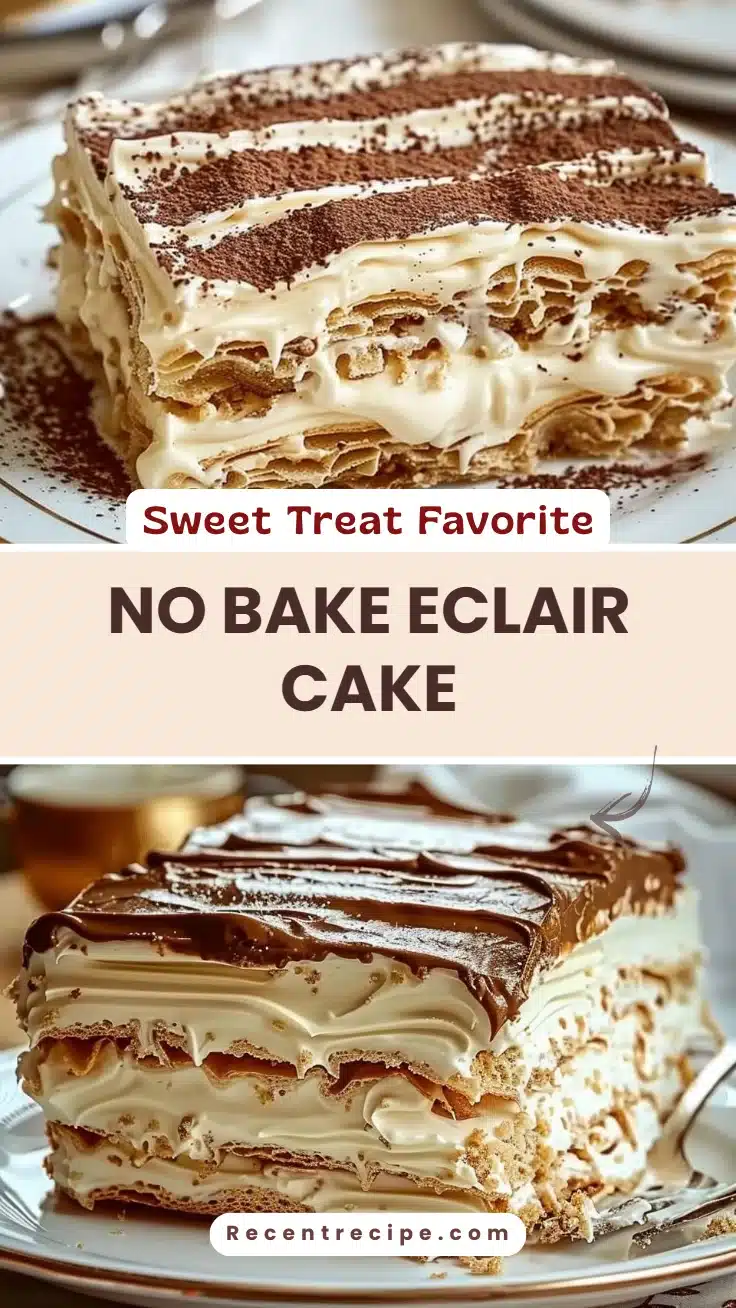 No Bake Eclair Cake