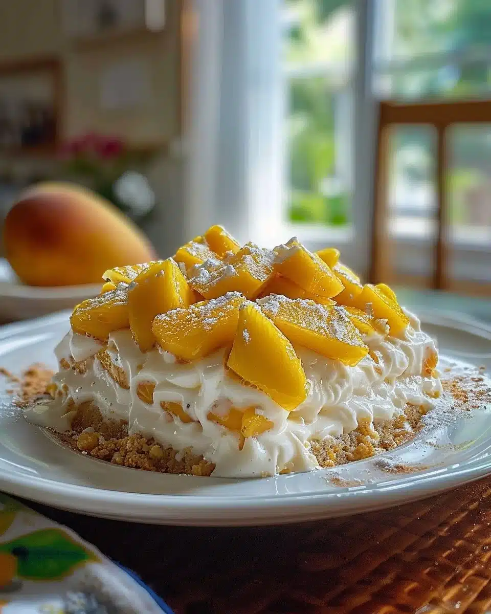 No-Bake Mango Float: 3 Ingredients, Pure Bliss