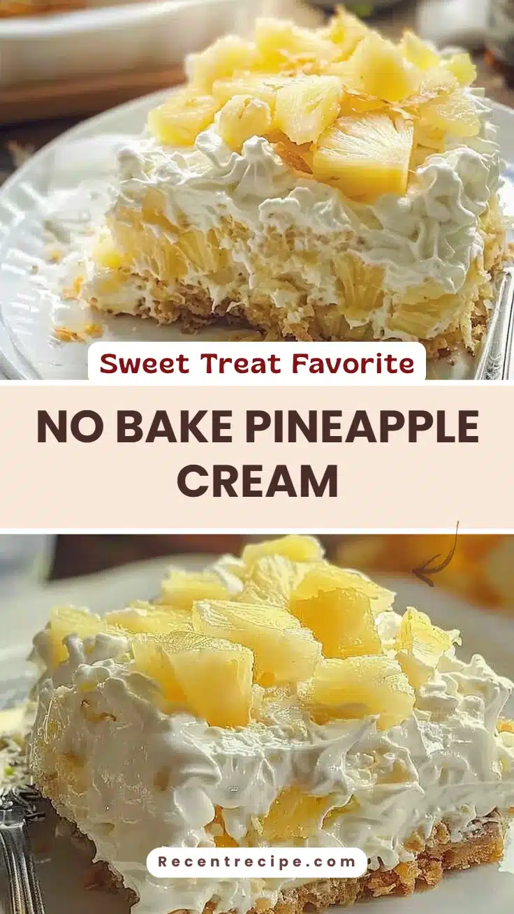 No Bake Pineapple Cream