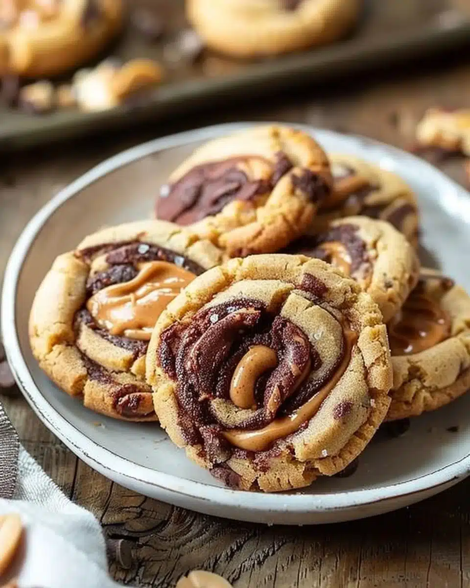 PB Brownie Swirl Cookies