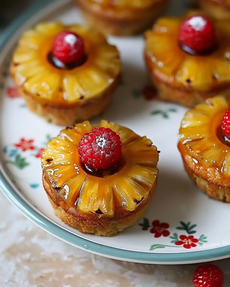 Pineapple Upside Down Cupcakes