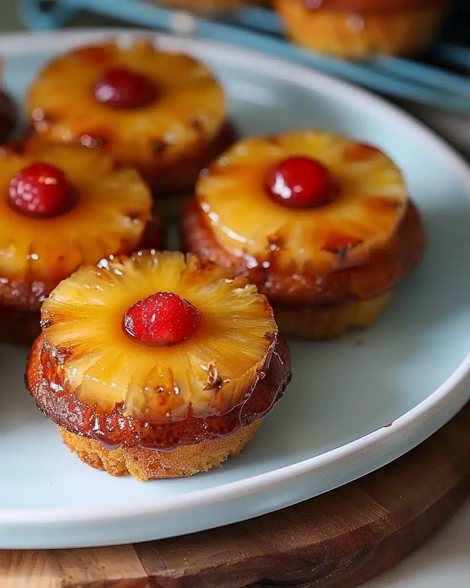 Pineapple Upside-Down Cupcakes