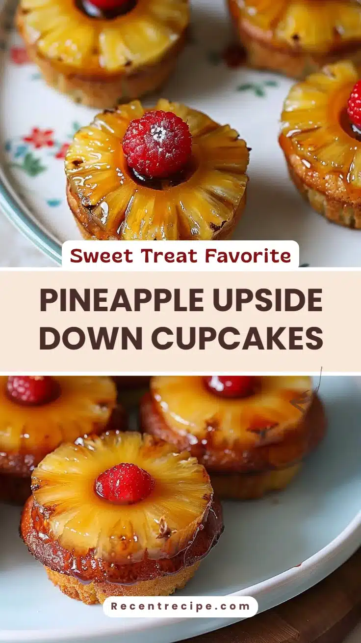 Pineapple Upside Down Cupcakes