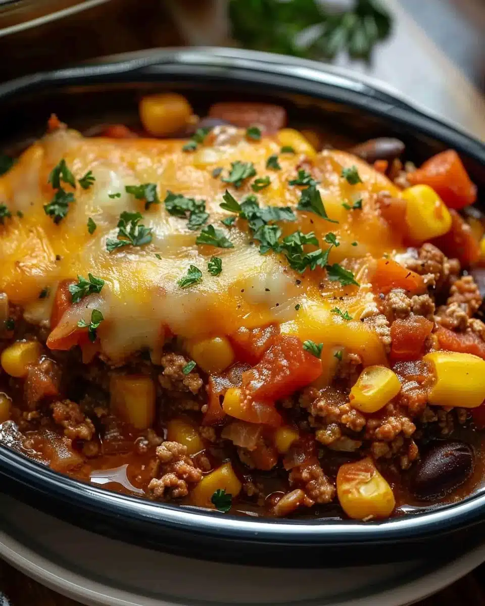 Slow Cooker Cowboy Casserole