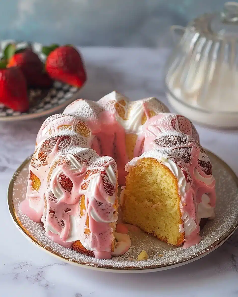 Strawberry Pound Cake
