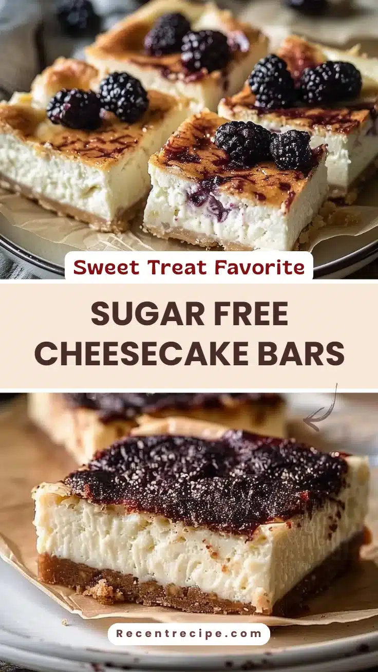 Sugar Free Cheesecake Bars