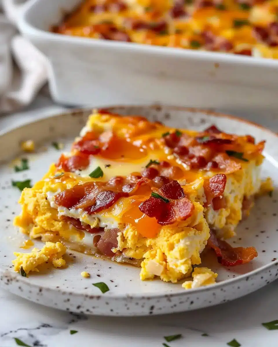 Turkey Bacon Egg Casserole