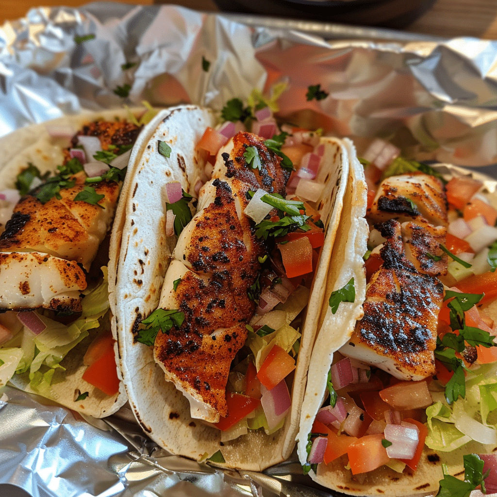 Blackened Fish Tacos with Bold Seasoning