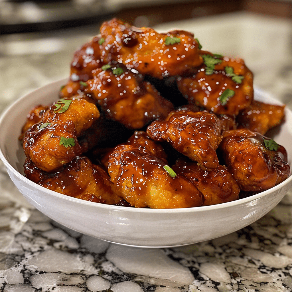 Air Fryer Honey BBQ Chicken Bites