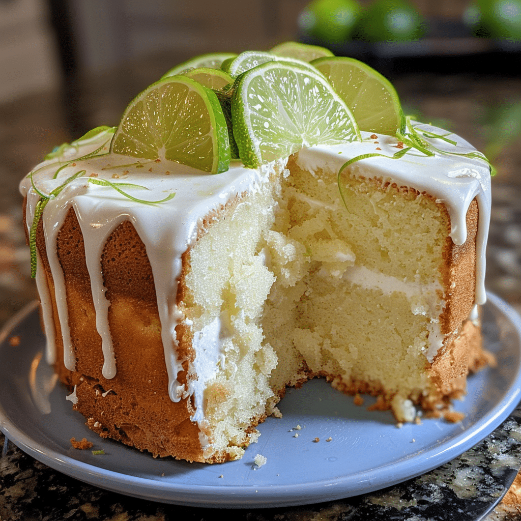 Key Lime Pound Cake with Baked Freshness