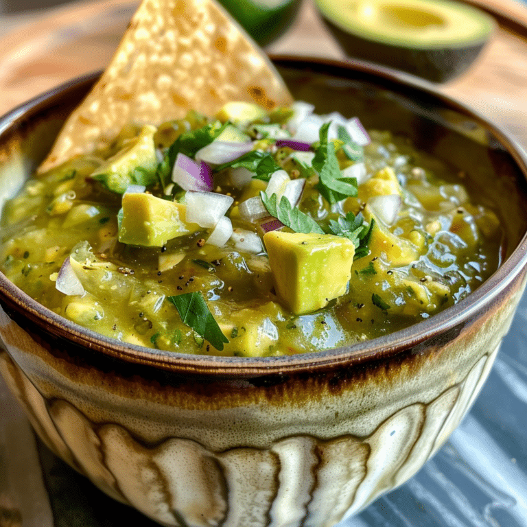 Tomatillo Avocado Salsa Recipe Cookbook